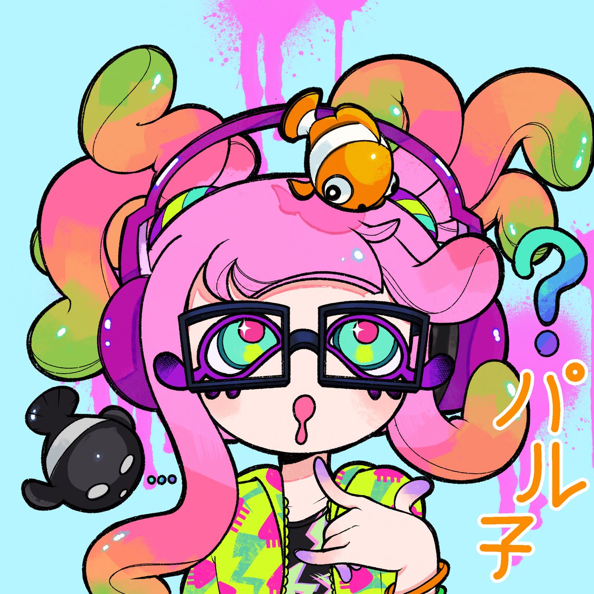 Slaurpy's tweet photo. Redraw (kind of?)
#paruko #harmony #splatoon #art #digitalart #splatbands #chirpychips #abxy #yippee! https://t.co/gK7c33T3AH