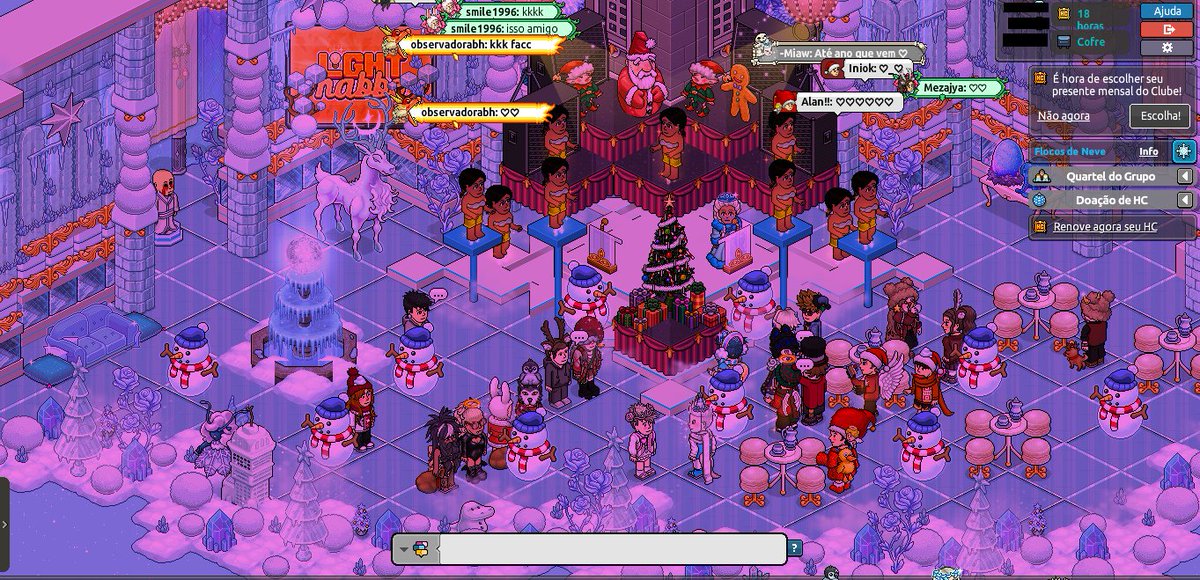 Habbo Da Aline - O Maior Blog do Hotel: Cobertura: Amigo secreto das estrelas 2024 

Veja como foi o evento Amigo secreto das estrelas de 2024 com <a href="/FsLightHabbo/">LightHabbo</a> <a href="/jdmofc/">JDM OFFICIAL®</a> 

habbodaaline.com.br/2024/12/cobert…