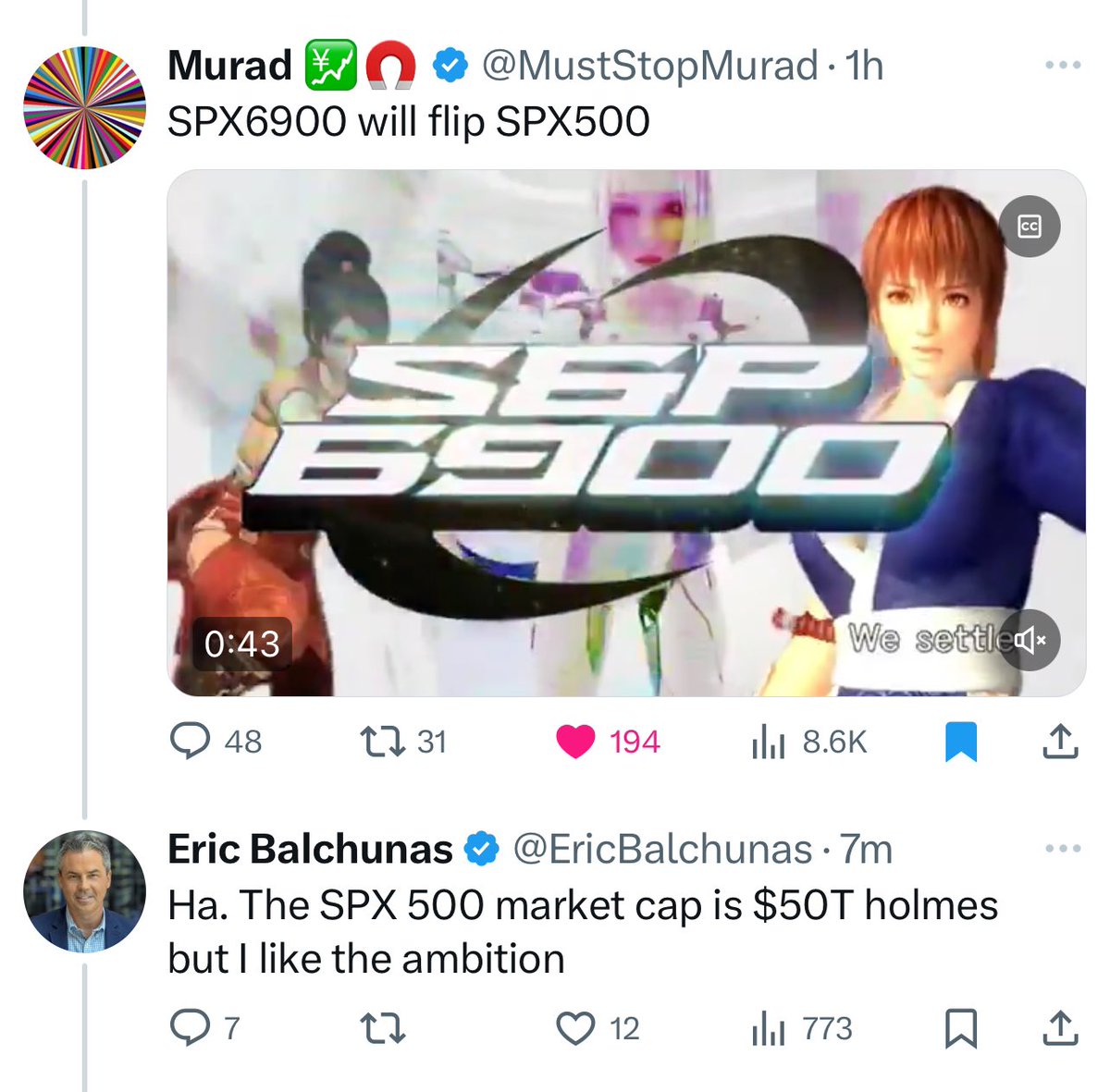 This is how it begins.

#SPX6900