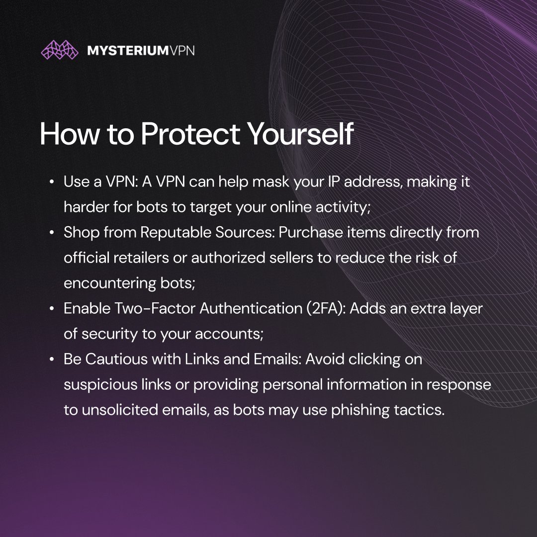 🚨 Watch Out for Grinch Bots! 🚨 These sneaky bots snatch up hot holiday items—like consoles, sneakers, and tickets—before you can, reselling them at sky-high prices. 🕵️‍♀️🤖
Protect Yourself: 
✔️ Shop from trusted retailers 
✔️ Use a VPN for secure browsing 
✔️ Enable 2FA for extra