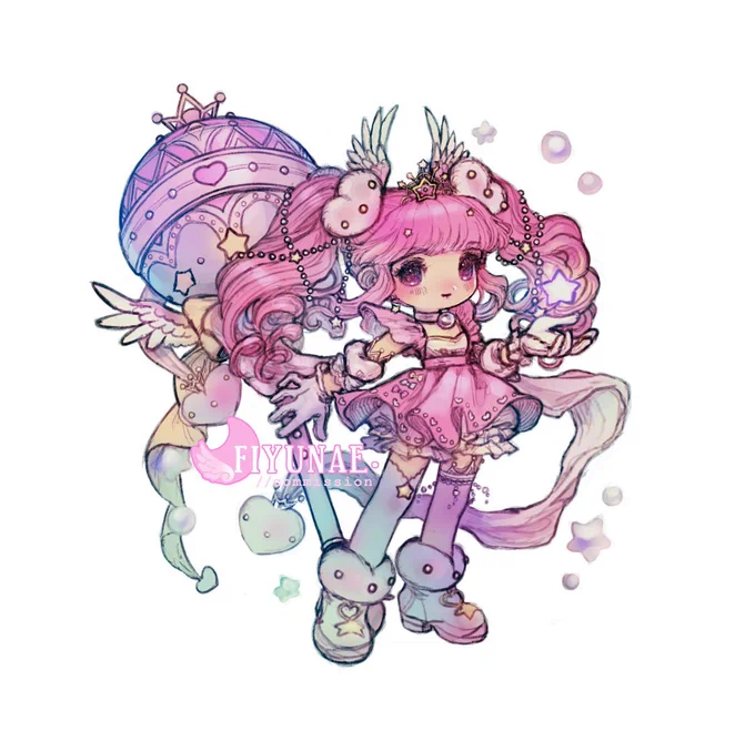 -Feeling inspired to try some detailed chibis again like these, but in my current more exaggerated drawing style.  They are priced high for the amount of detail and will take me some time to complete but I miss doing stuff like this!  2 slots - available on vgen  