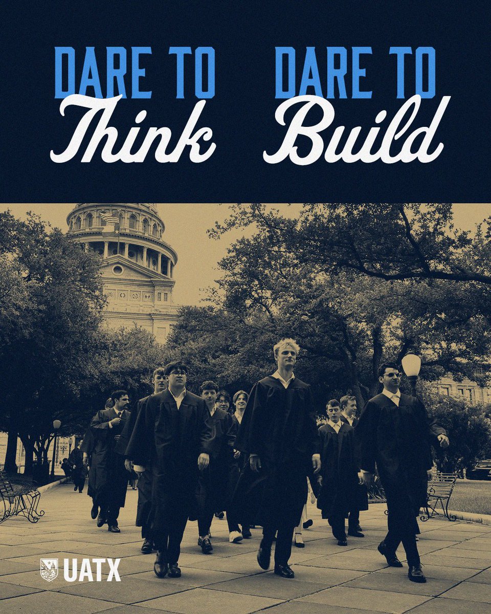 JoinSCL's tweet image. The University of Austin is leading a revolution that seeks a radical return to the values that built and sustain our civilization. Every student will receive a four-year, full-tuition scholarship. 
Apply by February 15.
uaustin.org/apply