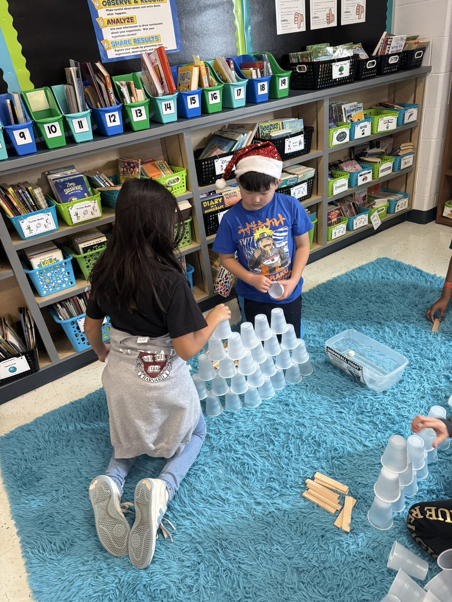 MissStumm's tweet photo. Winter STEM Bins ❄️🐧🎁 @Discovery_elem #thirdgrade #STEM https://t.co/eEVYxfEABX