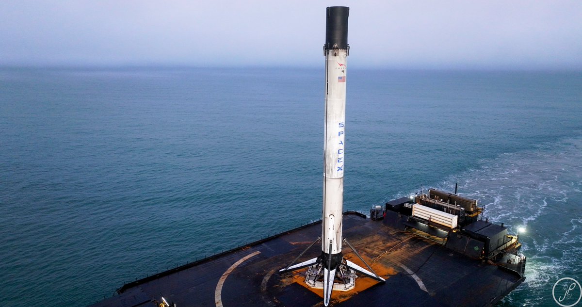 Photos from this evenings foggy booster return