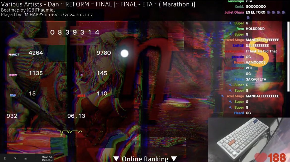 ForcedToPay23's tweet image. The game is dead osu!mania has been beaten