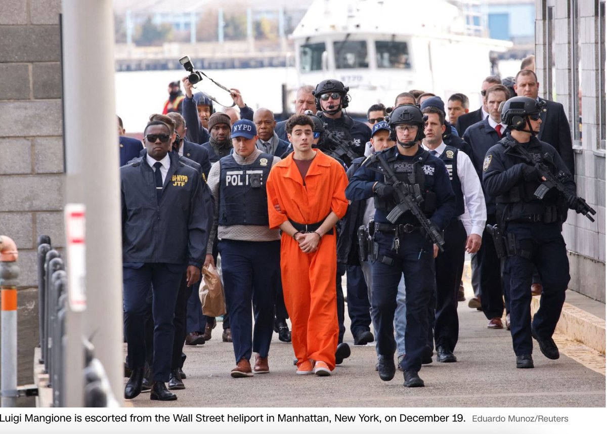 The message being sent here is that if you commit a crime that targets the powerful—even a person in charge of the most depraved and grotesque profiteering on suffering and death—then the entire apparatus of government violence will be brought down upon you.