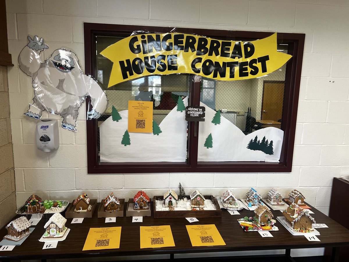 Dumont_HS's tweet photo. ππ Get ready for some holiday cheer! DHS is hosting a gingerbread house contest! π π¬ Who's excited to see the creative designs? #GingerbreadContest #HolidaySpirit https://t.co/5tBTJPXYS8