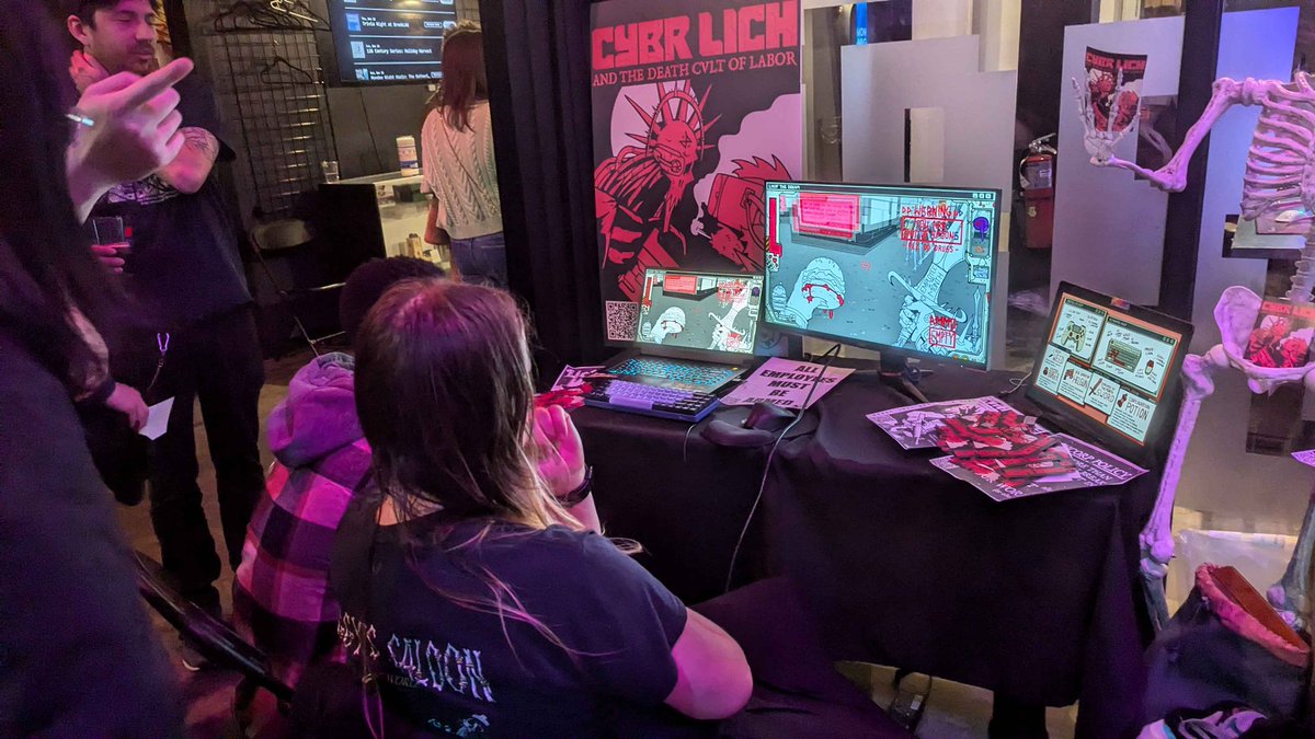 had fun demo-ing <a href="/cybrlich/">CYBRLICH | WISHLIST ON STEAM</a> with our team at <a href="/BrookLAN_NY/">BrookLAN</a> last thursday!