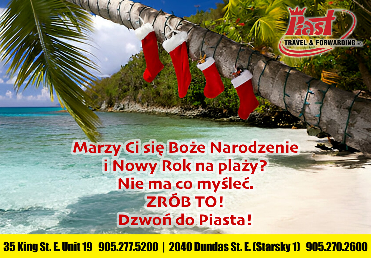 piastcanada's tweet photo. 🎄✨ Spędź Boże Narodzenie i Nowy Rok na plaży! 🌴☀️ Ucieknij przed zimnem i świętuj ten wyjątkowy czas w raju! Wyobraź sobie, jak odpoczywasz na słonecznej plaży, czujesz ciepły piasek pod stopami i podziwiasz fale, witając Nowy Rok. Niezależnie od tego, czy marzysz o tropika... https://t.co/uqjw3zVF7E