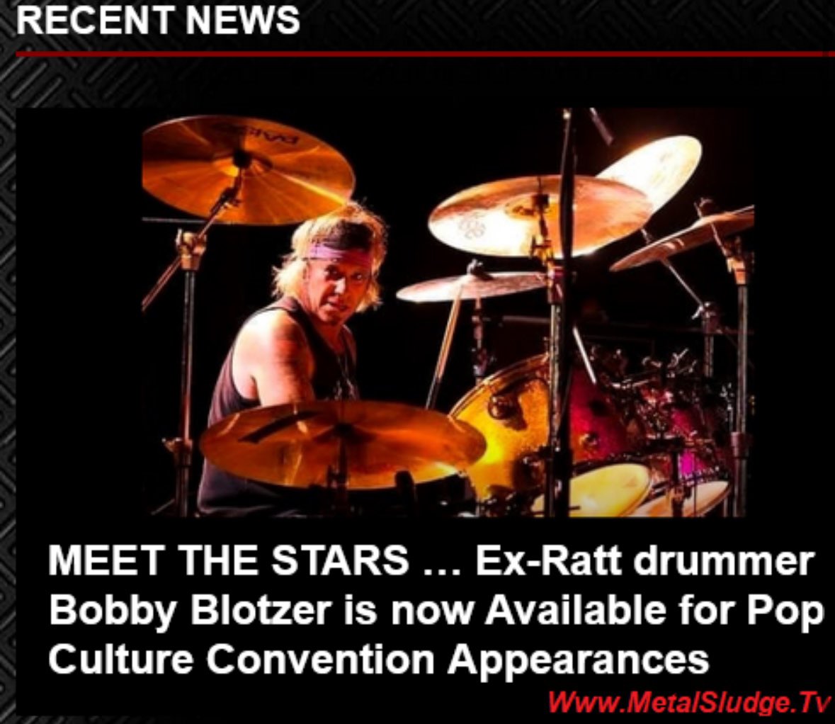 StevieTuff's tweet photo. MEET THE STARS …
Ex-Ratt drummer Bobby Blotzer is now Available for Pop Culture Convention Appearances
#bobbyblotzer #exratt #ratt #wantedman #sigsmarketing #popculture #rockstar #drummer #roundandround #metalsludge
https://t.co/3n3XKigLUf https://t.co/K2Rhexnngb