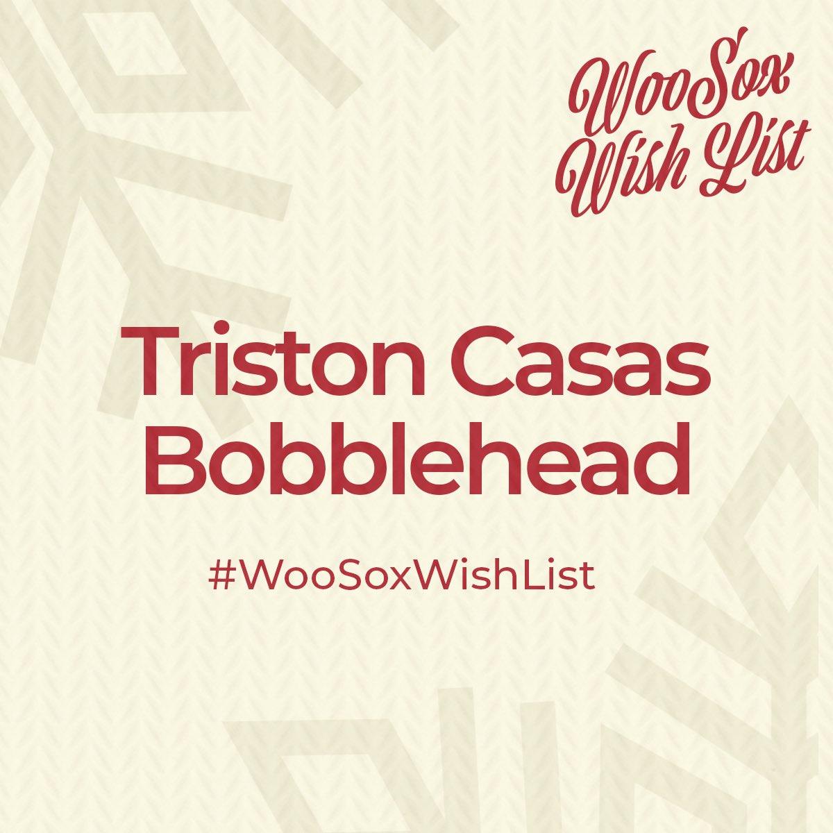 WooSox's tweet image. We have a Triston Casas bobblehead that needs a good home. Who wants it? 😃

RT for a chance to win! 🎁

#WooSoxWishList