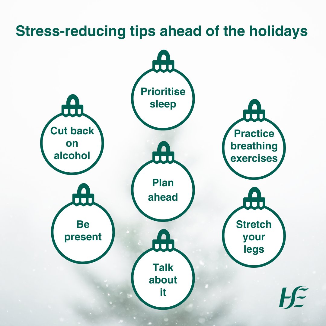 The festive season can be a time of joy, but for many, it can also be a time when they may feel stressed, anxious or even a little bit down. Visit our website for tips on how to manage stress, anxiety or low mood this Christmas: yourmentalhealth.ie #YourMentalHealth
