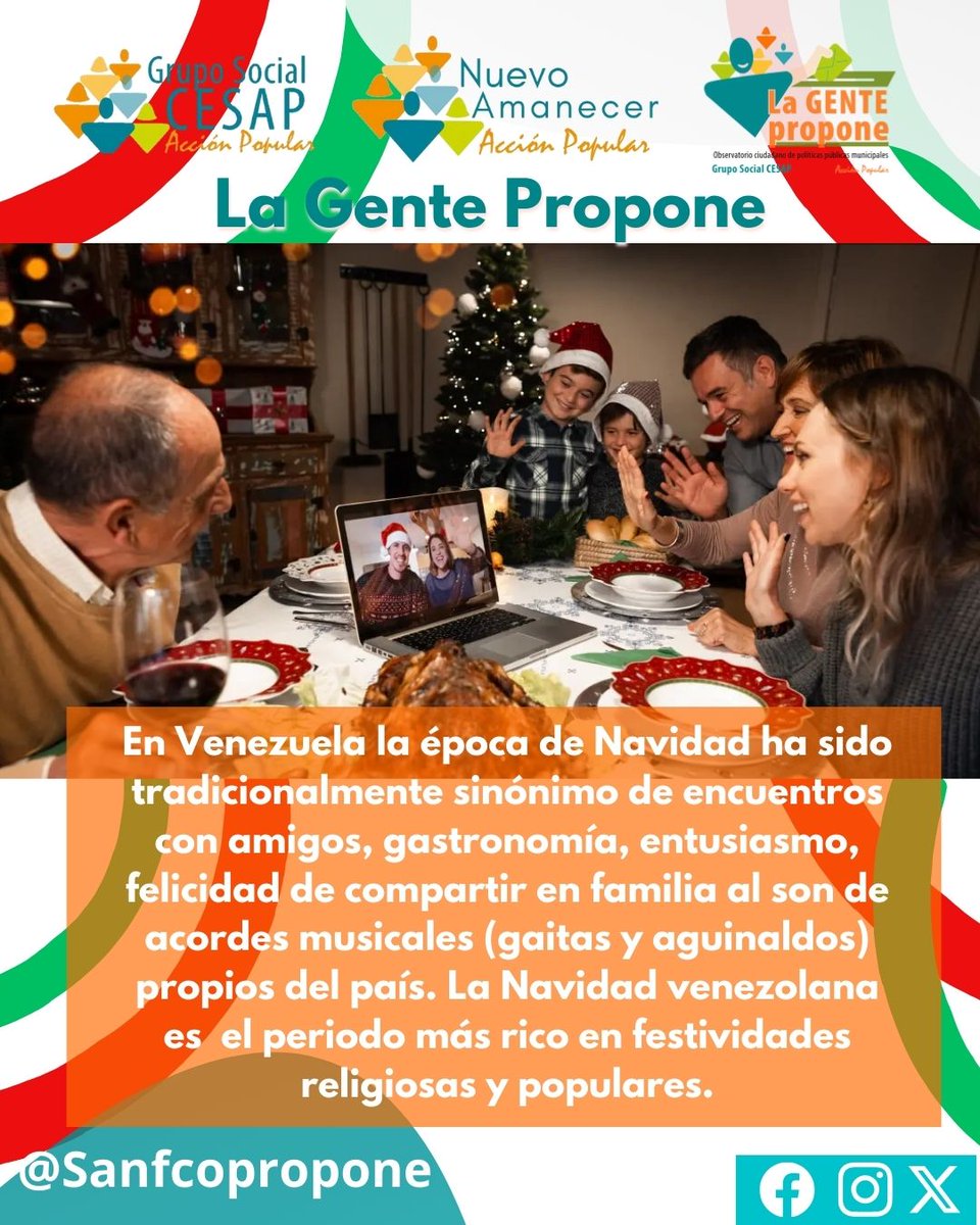 Sanfcopropone's tweet photo. De la mano de encendidos de luces, excelente gastronomía, gaitas, alegría y la compañía de amigos y familiares celebramos estás festividades navideñas nosotros los zulianos.
#LaGentePropone #SomosCesap #50AñosDeAcciónPopular https://t.co/thXWJuCLpF