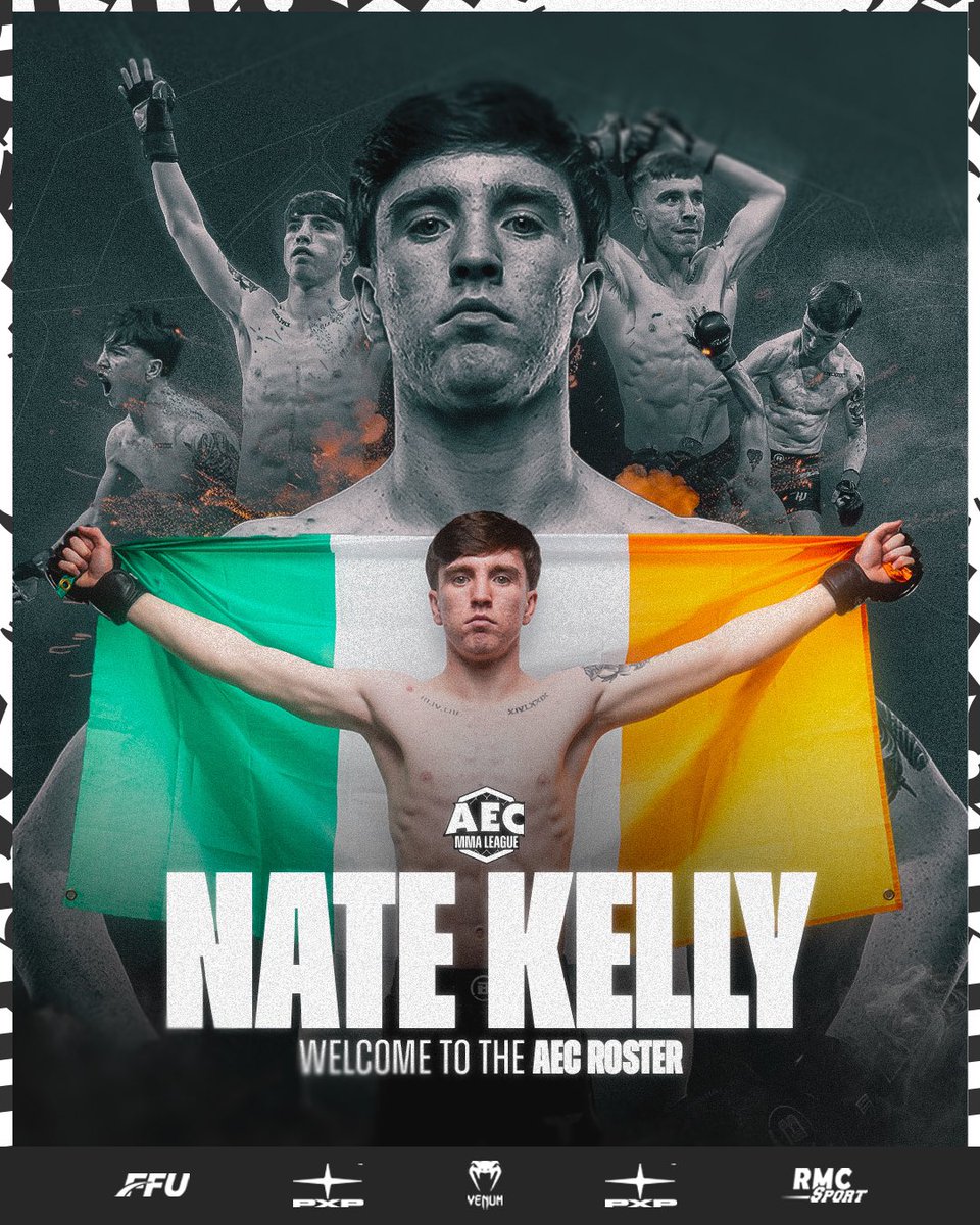 aec_mma's tweet photo. ✍🏻 • NATE KELLY JOINED AEC. 🇮🇪

@natekellymma1 « The Great » rejoint l'AEC 🔥

Il fera son premier combat à l’AEC11 à Rennes le 18 Janvier.

[ 🎟️ BILLETTERIE | https://t.co/GPHMgTXSBZ ] https://t.co/pOaX129Oid