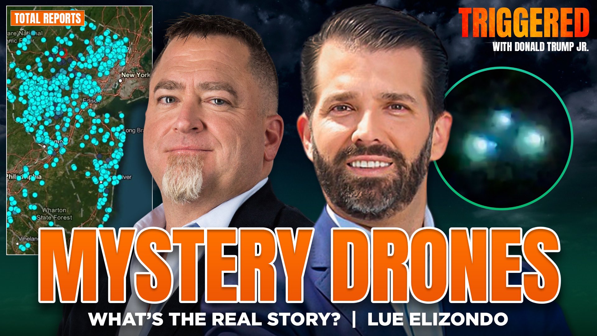 Donald Trump Jr. on X: "Tonight on my triggered podcast- what are these  mystery drones and just how much are we being lied to? Lue Elizondo is back  with us to break