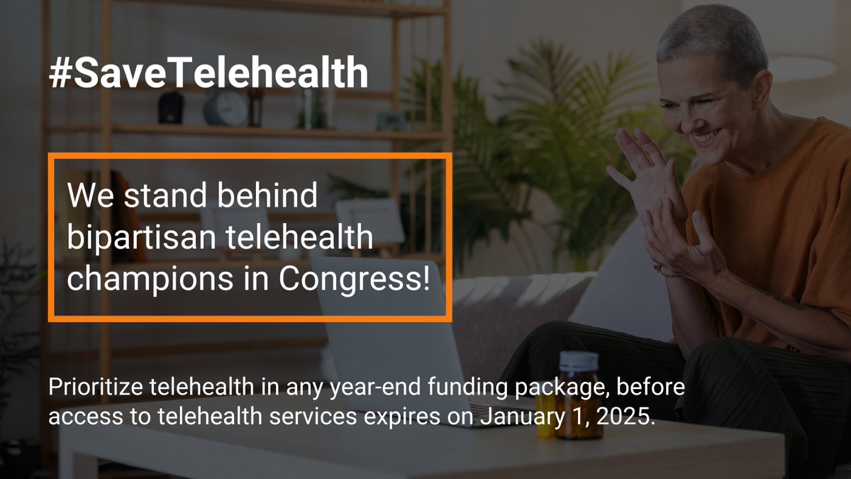 Telehealth flexibilities included in the Continuing Resolution unveiled just days ago are now in jeopardy due to broader political dynamics.  #bipartisan #savetelehealth

Send message to your reps with one click:
hubs.ly/Q030dZLh0