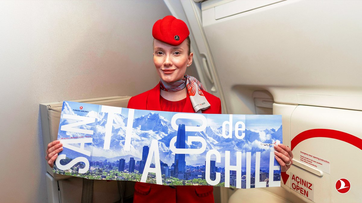 We’re officially recognized by Guinness World Records for the title "Most Countries Flown to by an Airline".

The record certificate was presented to our CEO <a href="/BilalEksiTHY/">Bilal EKŞİ</a> at Santiago Arturo Merino Benítez International Airport following our inaugural flight to Chile. <a href="/GWR/">Guinness World Records</a>