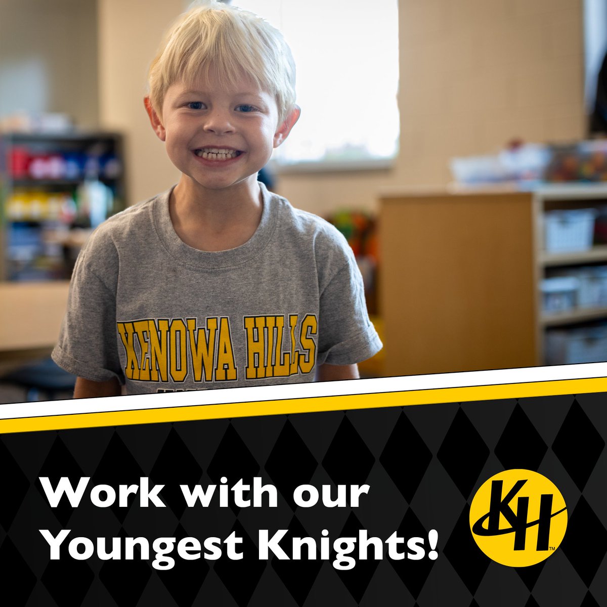 KenowaHills's tweet photo. Know someone who's looking for a rewarding career? Send them our way! Search for "Preschool Para Kenowa Hills Early Childhood Center" at https://t.co/LII6akWzYl to view the posting.

#KnightCommunity #KnightPride #ValueSupportEmpower https://t.co/17vw34LSFw