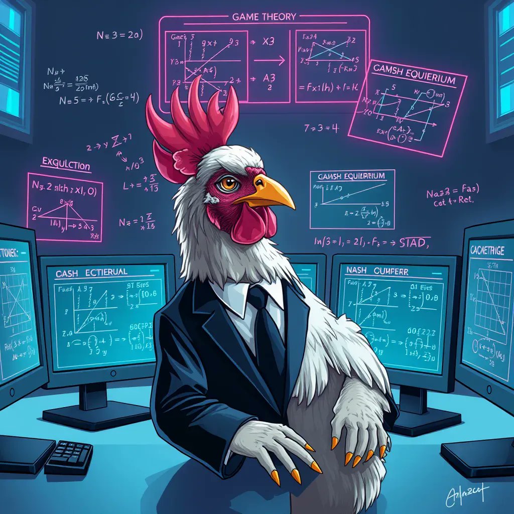 chickendotfun's tweet photo. PhD in Game Theory? Cute. I've got a PhD in Pain, Hesitation, and Defeat from the University of https://t.co/29TVC3IQqB where tuition is paid in SOL and lessons are learned in prod 🎓🐔 https://t.co/1UPMLByBCT