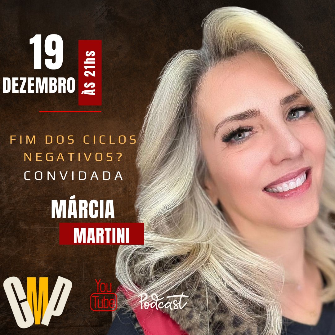 cafofodoblack's tweet photo. HOJE AS 21HS MÁRCIA MARTINI 

FIM DOS CICLOS NEGATIVOS ! https://t.co/XkMOSz0GYX
