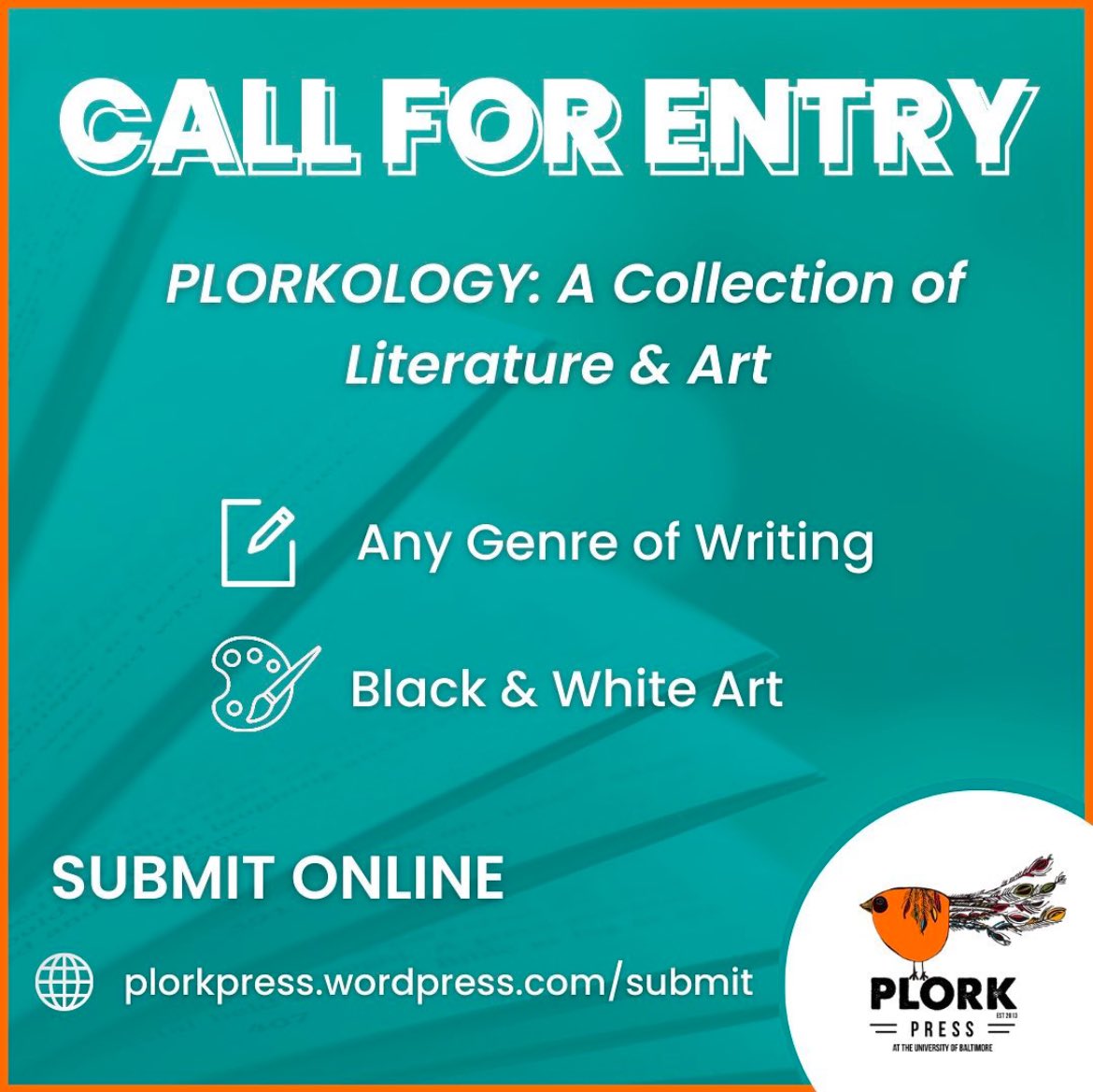 We’d love to read your work! 📖 Our submissions are OPEN until February 7th. #Submit your fiction, poetry, creative nonfiction, or art to be considered for publication. 📚

SUBMIT NOW: plorkpress.wordpress.com/submit/

#litmags #opensubs #writingcommunity #callforartists #callforwriters
