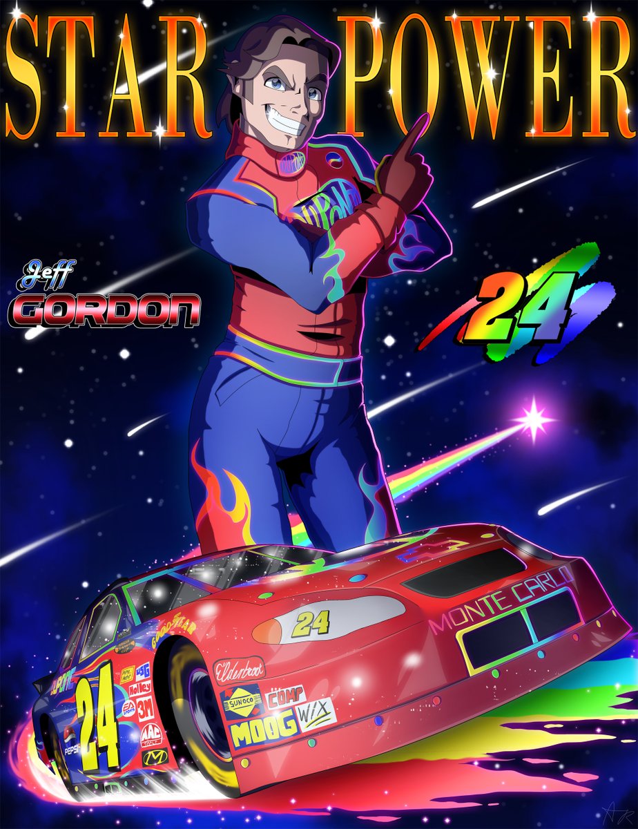FoxiFyer's tweet photo. Man, I wish Jeff Gordon was real.

#NASCAR #NASCARFanArt https://t.co/jLuL8Fol06