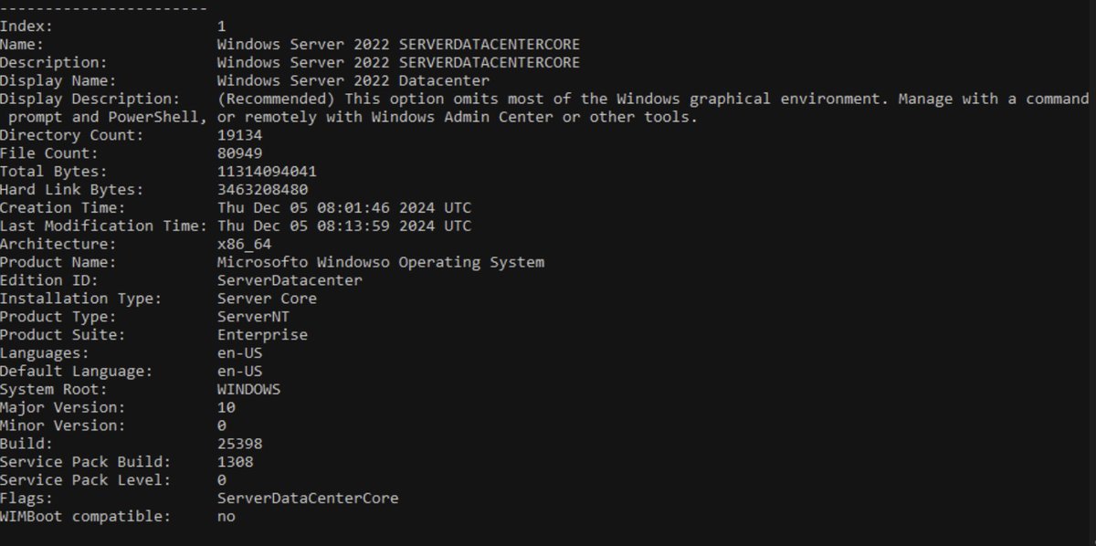 WZorNET's tweet photo. 📋INFO December 19, 2024 #UpdatedDecember2024 ISO's on #VSS formerly #MSDN and #VLSC
✔️Windows Server, Version 23H2, [Annual Channel for Containers] (OEM-RET/VL)
🎯OS Build 25398.1308.zn_release_svc_prod1.241204-0610 with #KB5048653>https://t.co/weHbqjTkCL
👁️by W.Z.T
👨‍💻@rgadguard https://t.co/lMUuTgGjwX