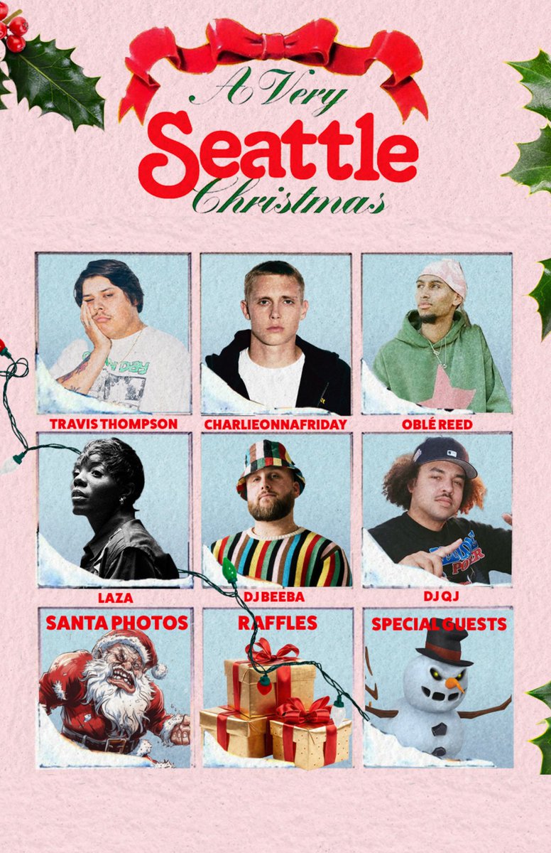 Seattle we raising money for youth art programs Sunday!! 🎅🏻🎄