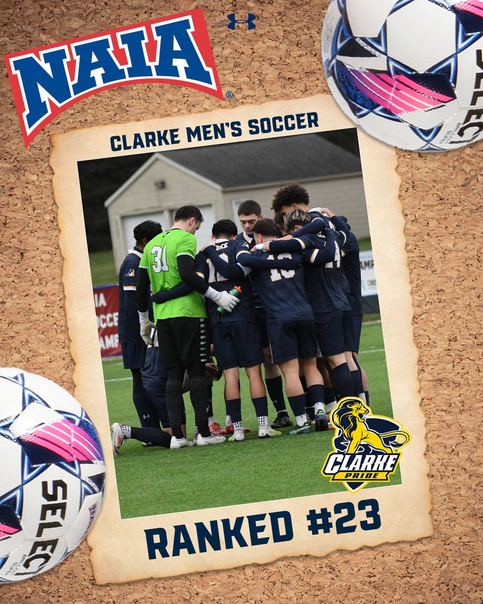 Among the nations best! Pride are #23 in the final NAIA poll. The future is bright!🦁⚽️
