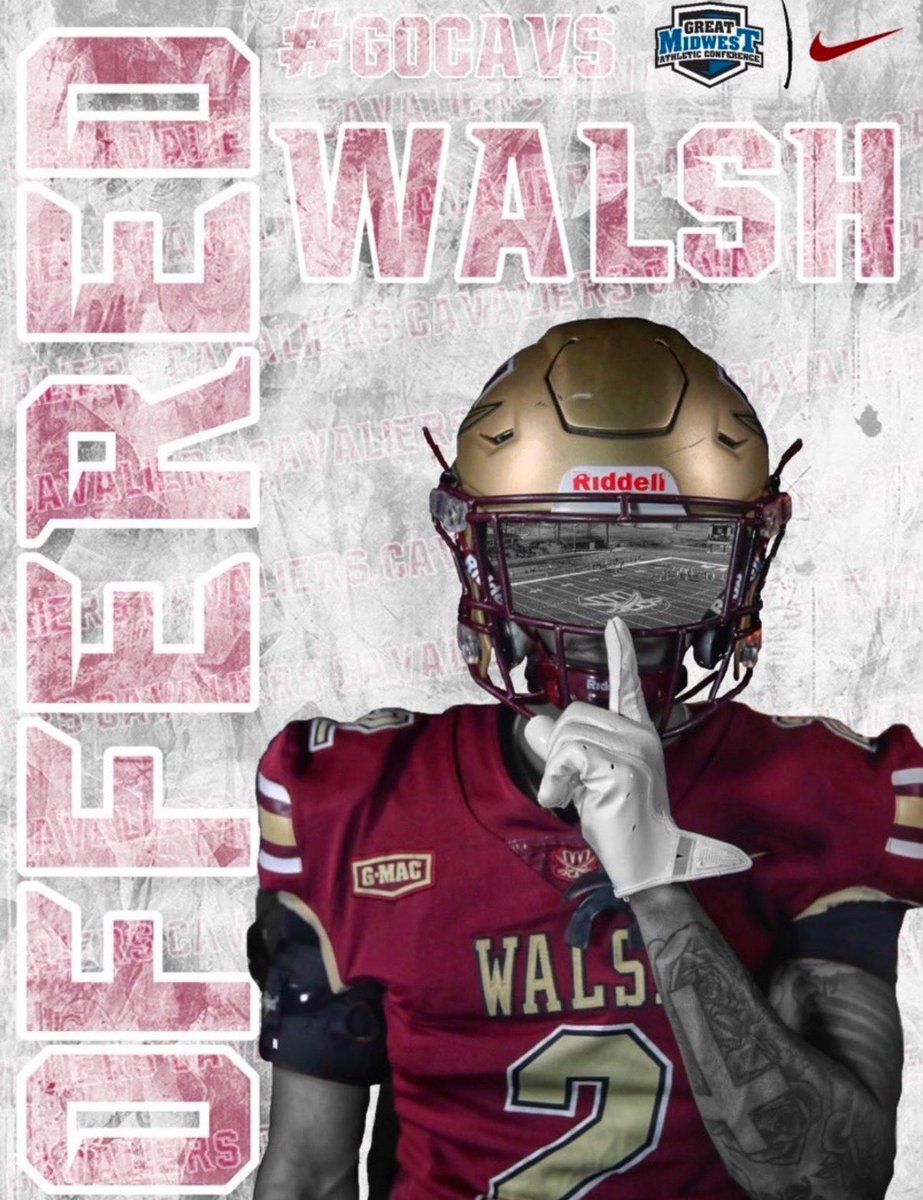 Blessed to receive an offer Walsh University! <a href="/CoachJHamilton_/">Jeremy Hamilton</a> <a href="/CoachChadMurphy/">Chad Murphy</a> <a href="/CoachGregForest/">Greg Forest</a>