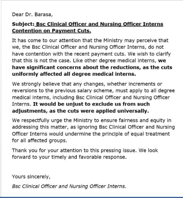 SHADDYCHUMBA1's tweet photo. All medical interns should be treated with equity,thus reinstatement for intern doctors' remuneration ought to be effected to all cadres.let's not discriminate the Bsn Nursing officers and the clinical officers.@psmuthoni @DeboraBarasa @KimtaiHarry @PSCKenya @KNUNOFFICIAL https://t.co/QAUtLAicvY