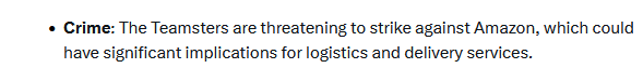 Ok Grok, seems like a mismatch to label labor-organizing as a "crime."
