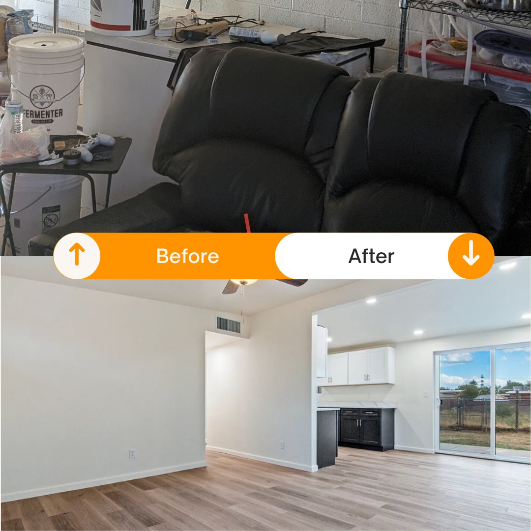 HofferGroup's tweet image. Before and after magic – see how this home was completely transformed!🔥

#FixerUpper #PropertyTransformation #HomeImprovement #BeforeAndAfter