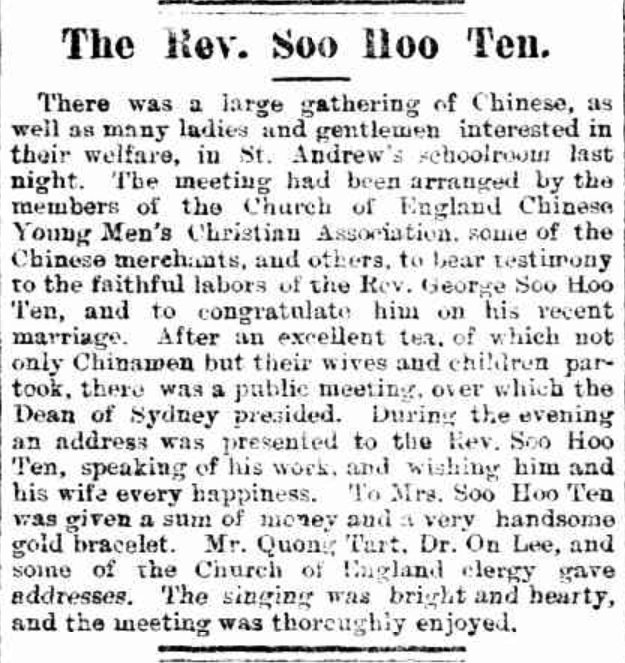 AustAnglican's tweet photo. Remembering today the Rev. George Soo Hoo Ten (1848-1934), pioneer of ministry to Chinese people in Sydney and beyond, who was made deacon @SydneyCathedral on 20 December 1885. Our first ordination of a person of Chinese heritage. #anglican #139years https://t.co/4qFwP5aja5 https://t.co/9Dey1ewSN6