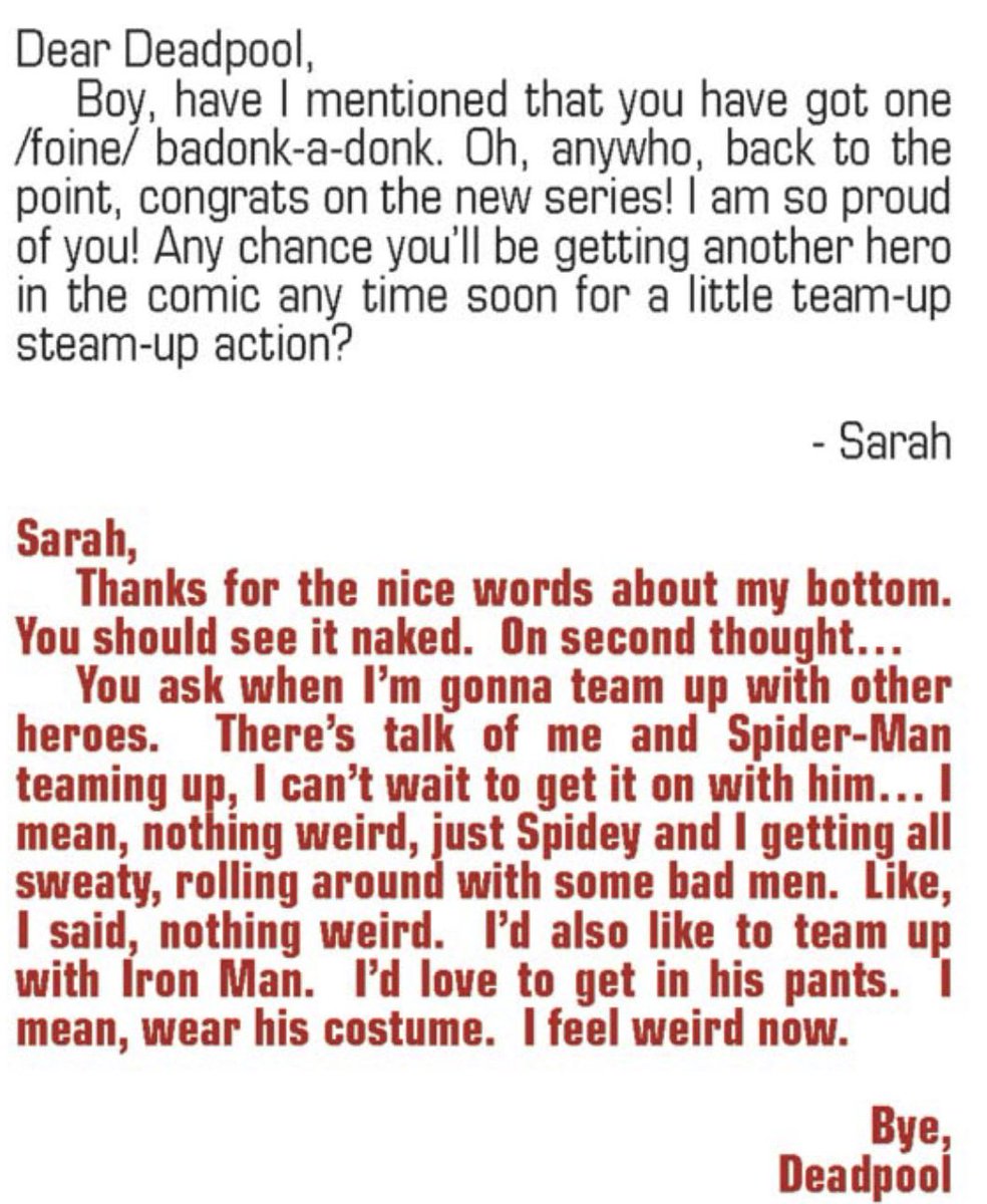 deadpool’s letters pages are a lost art