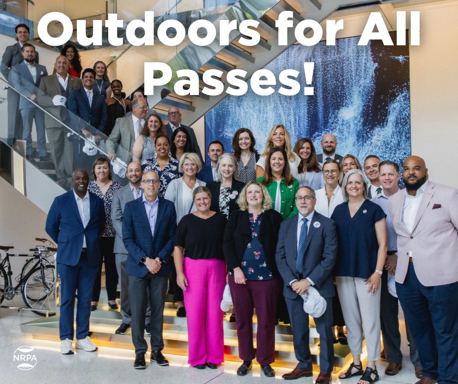 We did it! The Outdoors for All Act has officially passed Congress! On the ground, this means local communities will have more resources to fund vibrant parks and recreational spaces. A huge thank you to the wonderful park and recreation professionals, and partners who supported!
