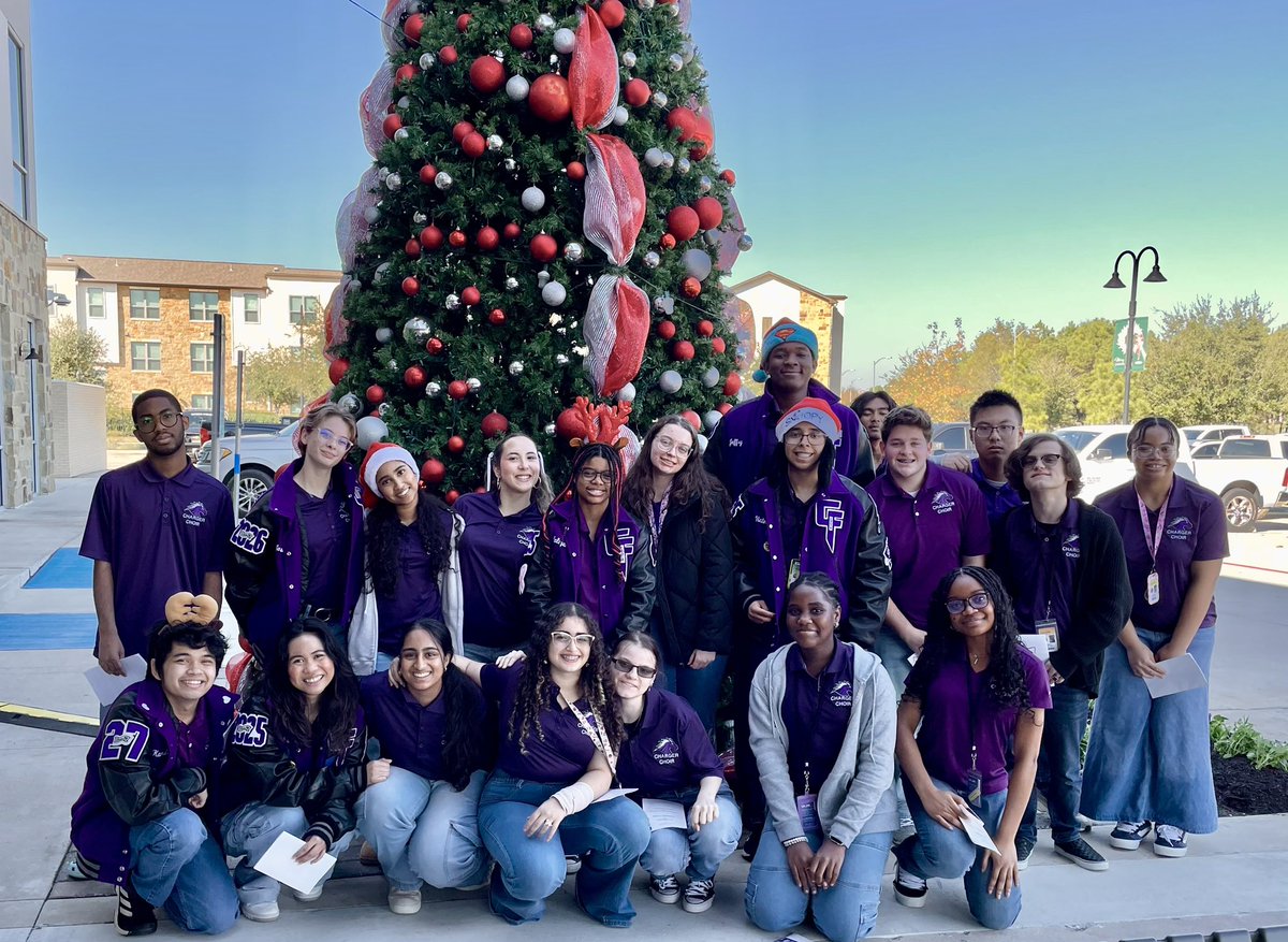 Chamber Choir Caroling for The Fulshear Police and City Hall Employees. Best Mid-Term ever.