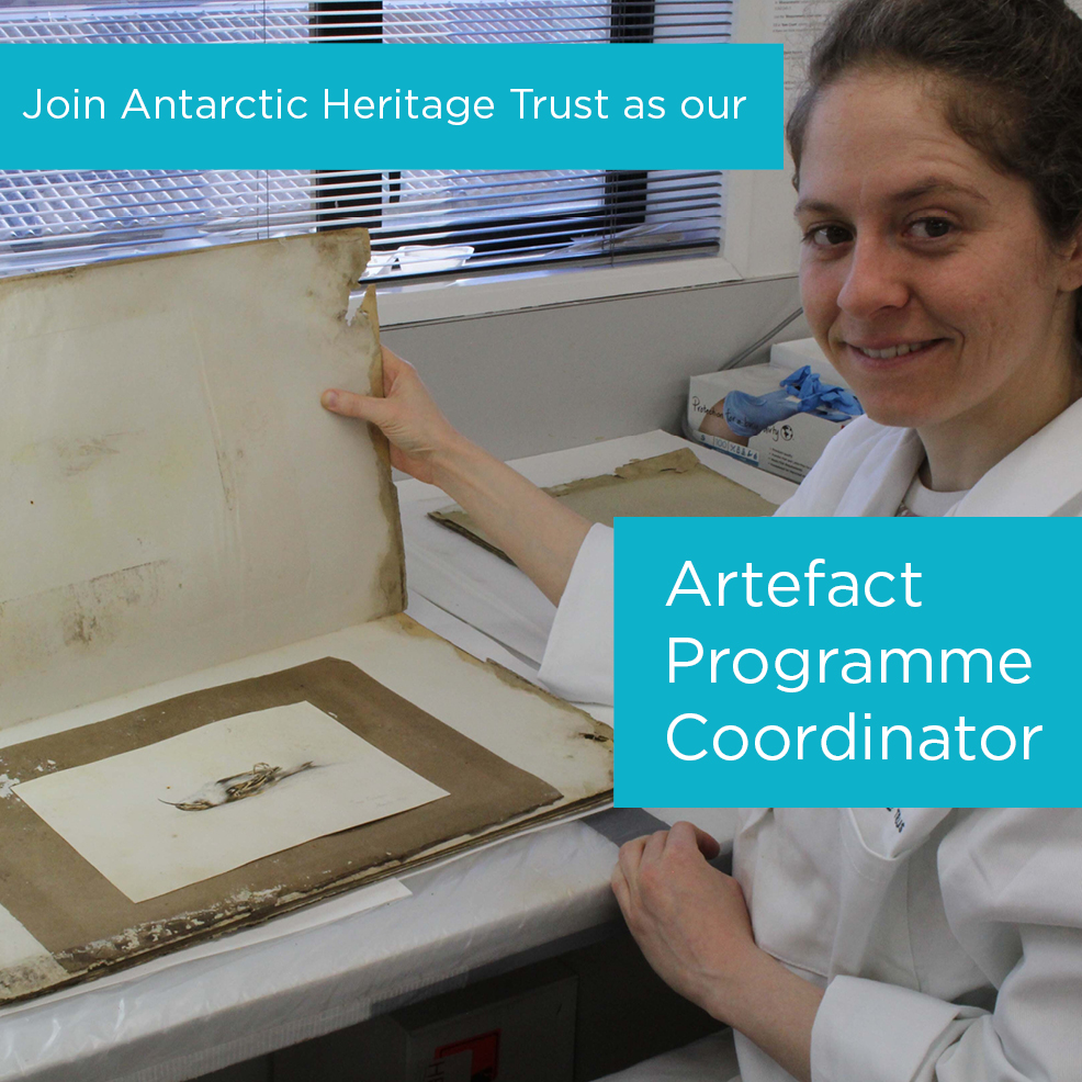InspireExplore's tweet photo. Work with us!

We are seeking an experienced objects conservator to plan, manage and implement the annual artefact preservation and conservation programmes for the collections associated with the historic sites in the Ross Sea region under the care of the Trust.

If you hold a tertiary qualification in heritage materials conservation, with at least two years of post-qualification experience, head to our website to learn more about the Artefact Programme Coordinator role: https://t.co/pDAmEzOSea

Applications close midnight NZDST Sunday 12 January 2025