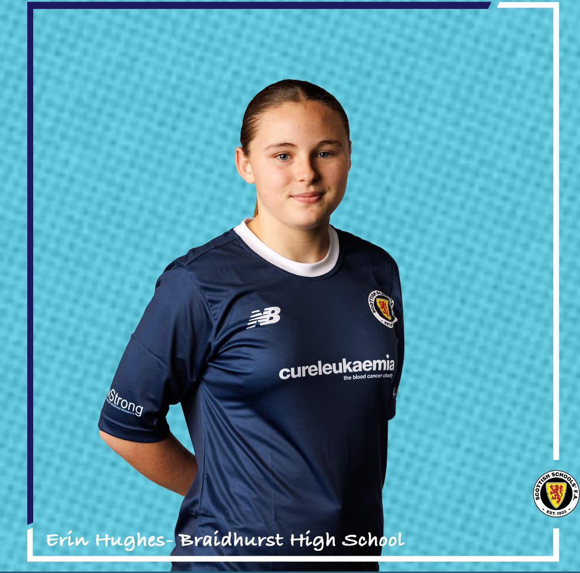 Amazing achievement for Girl’s School of Football pupil Erin who has been selected to represent the U15 Scottish Schools Internationals! 👏🏻⚽️🏴󠁧󠁢󠁳󠁣󠁴󠁿