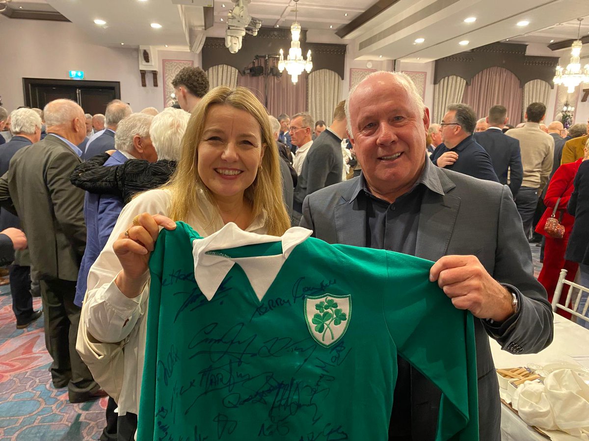 HUGG (@huggireland) on Twitter photo Own Irish Soccer History
Bid on a signed jersey from some of the 1970s team that defeated the USSR and support our life-changing work
Bid starts at €1K fundraise@hugg.ie by 6 PM 6th Jan
Thanks to Liam Brady (pictured with Fiona Tuomey, CEO) & <a href="/SoccerWritersIr/">Soccer Writers Ireland</a>
<a href="/FAIreland/">FAIreland</a> Own Irish Soccer History
Bid on a signed jersey from some of the 1970s team that defeated the USSR and support our life-changing work
Bid starts at €1K fundraise@hugg.ie by 6 PM 6th Jan
Thanks to Liam Brady (pictured with Fiona Tuomey, CEO) & <a href="/SoccerWritersIr/">Soccer Writers Ireland</a>
<a href="/FAIreland/">FAIreland</a>