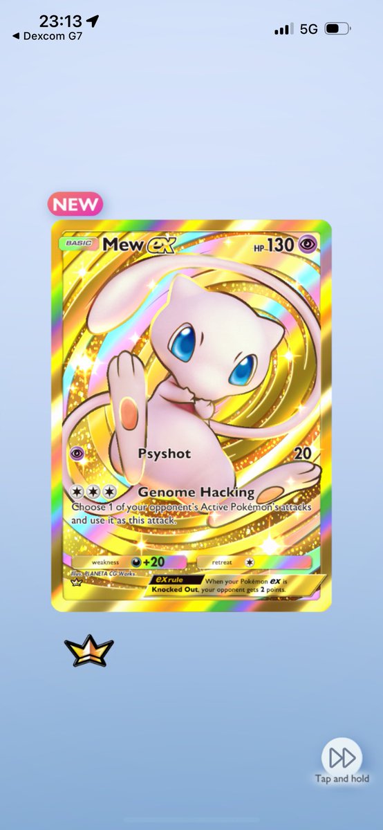 UnholyDolphin's tweet photo. @PokemonTCGP opened with my nose 👑 https://t.co/roZjOzvsms