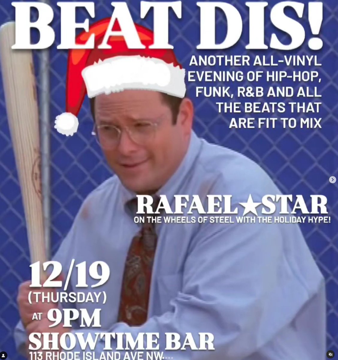 tonight at #BloomingdaleDC's <a href="/Showtime_DC/">Showtime</a> Lounge 

"I'm back, baby! Rocking this Thursday at <a href="/showtimebar/">c dean</a> from 9PM until"   

instagram.com/showtimebar/ 

⏺️🎵🎅