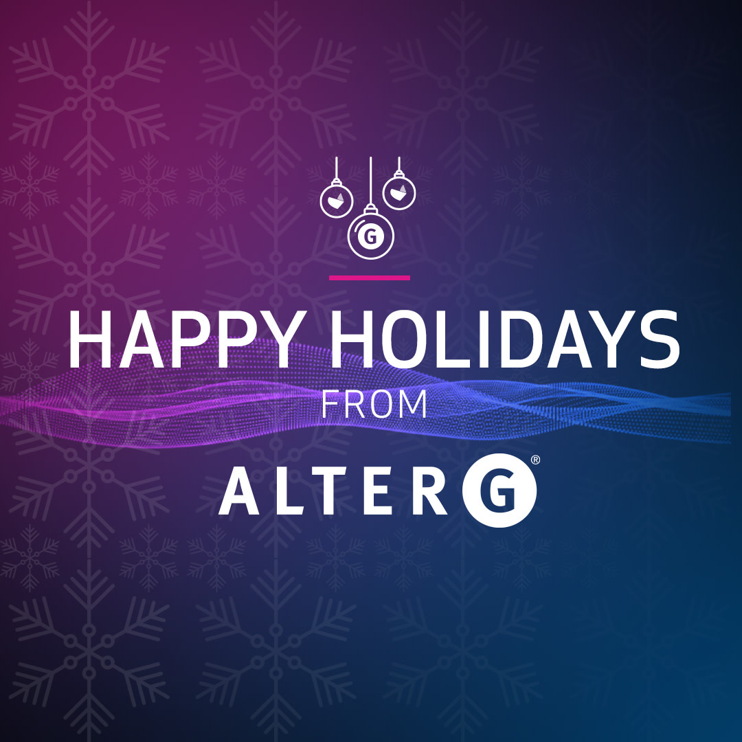 From all of us at AlterG, we wish you and your family a lovely holiday season, and look forward seeing you all in 2025. 🎉