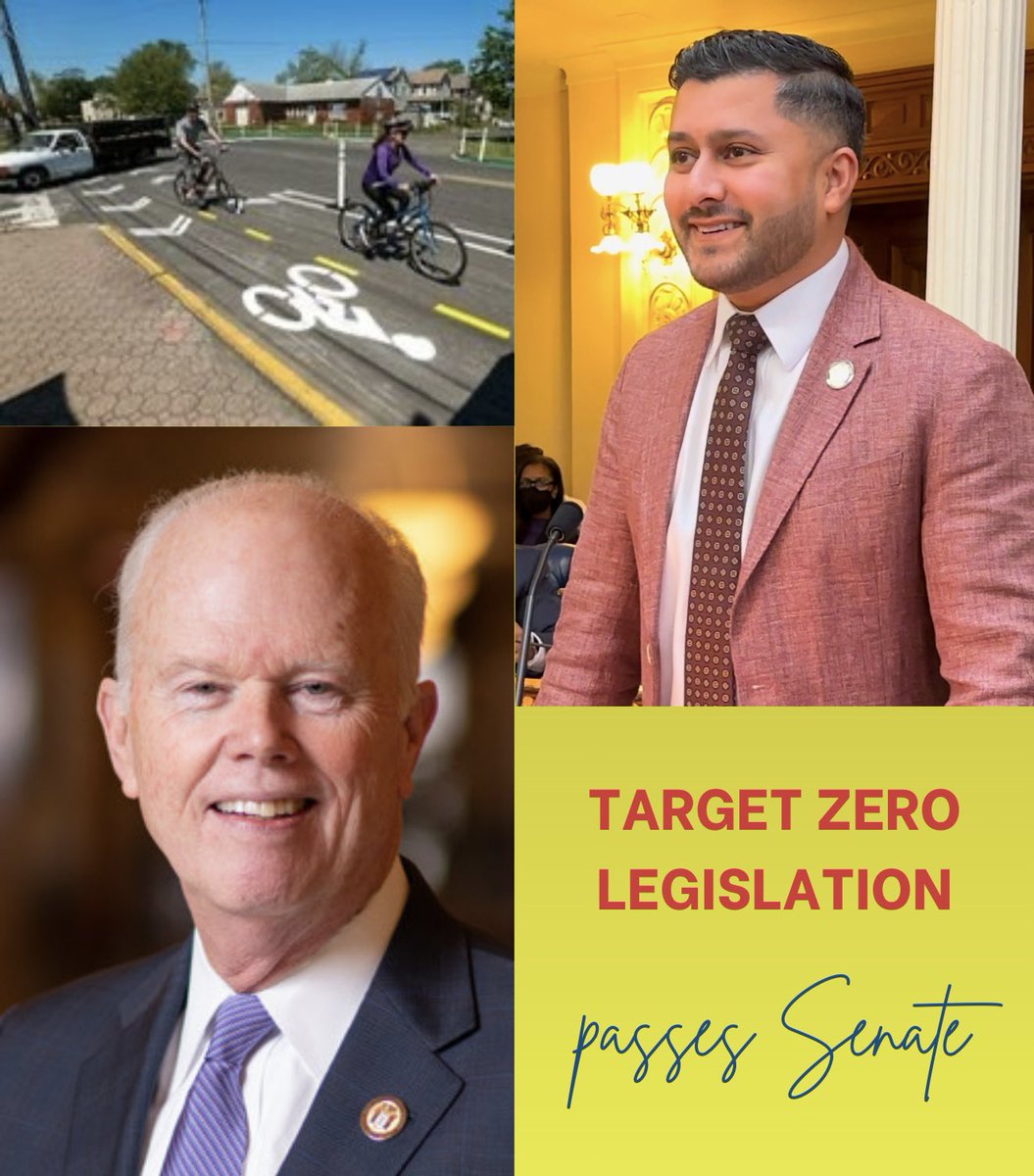 Today, the NJ Senate moved our state closer to the absolutely achievable goal of eliminating traffic fatalities and serious injuries on all public roadways.