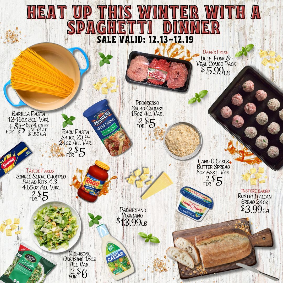 DavesMarketRI's tweet image. Don&apos;t miss out on the final opportunity to grab these discounted items for your spaghetti night! #davesmakret #spaghettinight