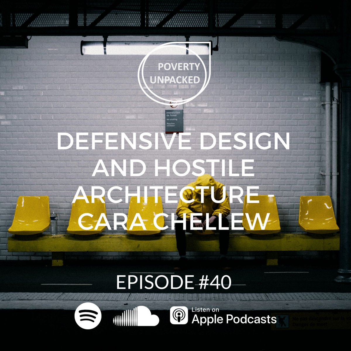 📢PODCAST ALERT!!🎙️

Spikes, armrests, harsh lighting, annoying music.

These are all ways in which design of public spaces deter people from using them for sleep, rest or self-care.

Listen to our episode <a href="/CaraChellew/">Cara Chellew</a> to learn more!

👉poverty-unpacked.org/2024/12/19/epi…

#defensivedesign