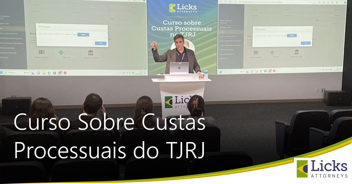 LicksAttorneys's tweet image. O Licks Attorneys promoveu o Curso sobre Custas Processuais do TJRJ, ministrado pelo professor Marcelo Lettério dos Santos, Chefe de Suporte, Sistemas Financeiros e de Logística da Secretaria Geral de Tecnologia da Informação (SGTEC). 

#LicksAttorneys #Curso #CustasProcessuais