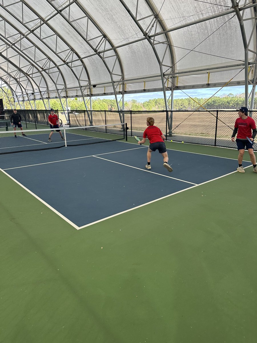 lsabaseball24's tweet photo. Fun day competing at the Opelika Sportsplex. Senior Sam Jackson and Junior Ethan Hardee emerge victorious! #lsabaseball #pickleball #bluecollar https://t.co/TJQpckDLbd