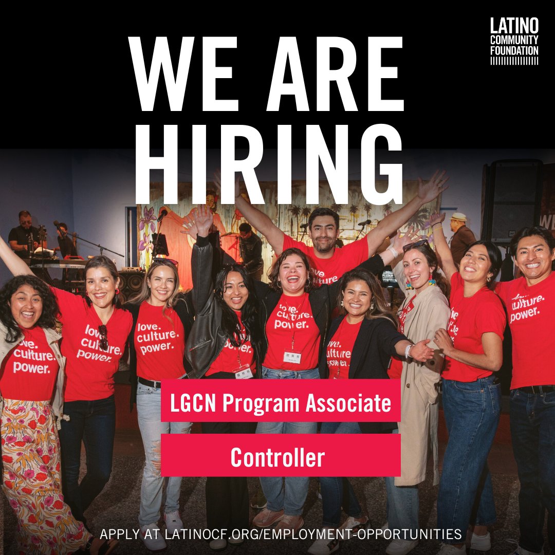 📣 Hey familia, we're #hiring!

LCF is growing, and we're on the lookout for a talented Controller &amp; Program Associate to join our team!

If you're looking for a role that helps drive community change, this is your opportunity to make a real impact.

➡️ bit.ly/LCFcareers