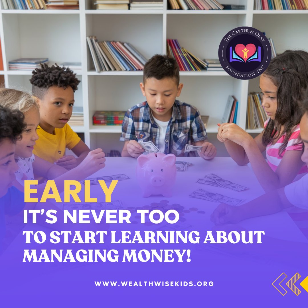 TCOFoundation1's tweet image. It’s Never Too Early to Start Learning About Money! 💰Teaching kids to manage money early builds skills that last a lifetime. 🌟
✔️ Learn to save for the future.
✔️ Spend wisely on needs and fun.
✔️ Share to make a difference.